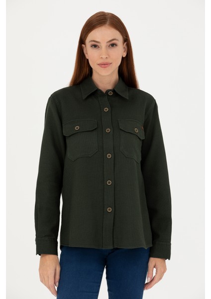 Kadın Haki Gömlek Desenli 50271466-VR027 modelleri