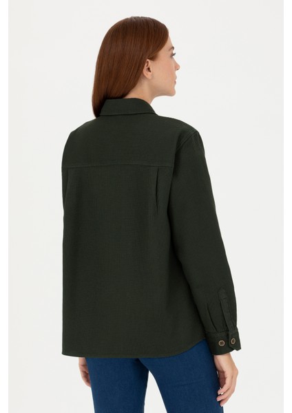 Kadın Haki Gömlek Desenli 50271466-VR027 indirimleri