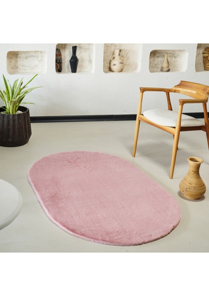 7/24 Cosy Premium Pembe 100x150 cm Salon Mutfak Halısı Yolluk Kilim