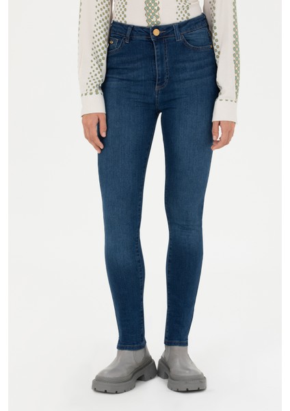 Kadın Koyu Mavi Pantolon (Jean) 50279989-DN0023