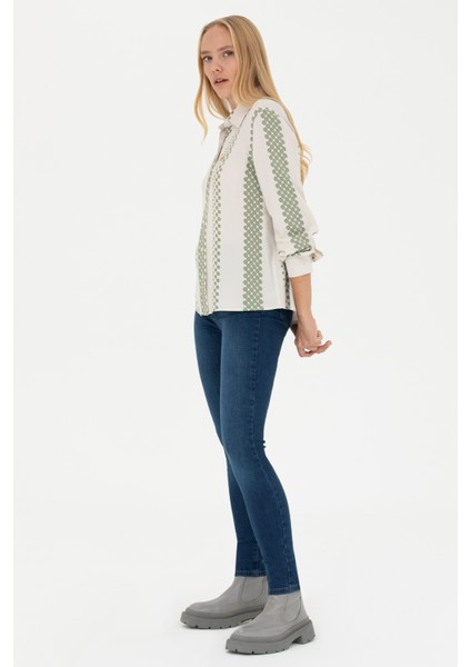 Kadın Koyu Mavi Pantolon (Jean) 50279989-DN0023
