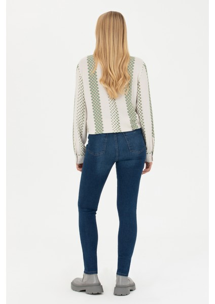 Kadın Koyu Mavi Pantolon (Jean) 50279989-DN0023