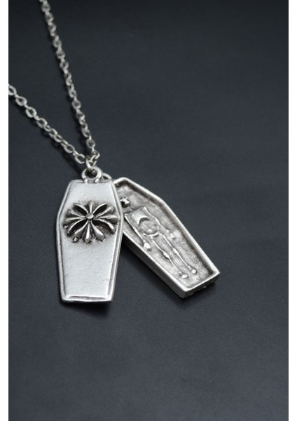 Tabut - İskelett Düz Zincir Kolye