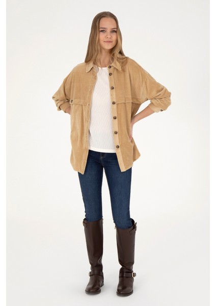 Kadın Kum Gömlek Örme 50272140-VR085 fırsatları