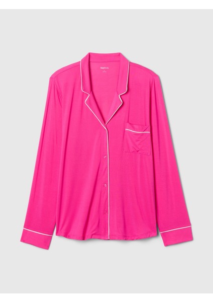 Kadın Koyu Pembe Modal Pijama Üstü fiyatları