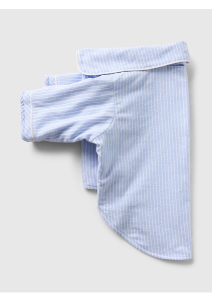 Kadın Mavi Köpek Pijama Gömleği