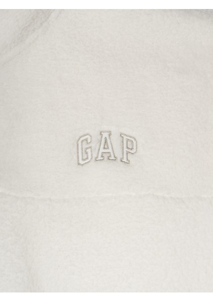 Kadın Kırık Beyaz Geri Dönüştürülmüş Gap Logo Fleece Sweatshirt