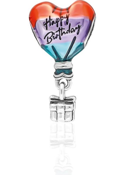 925 Ayar Gümüş Happy Birthday Charm