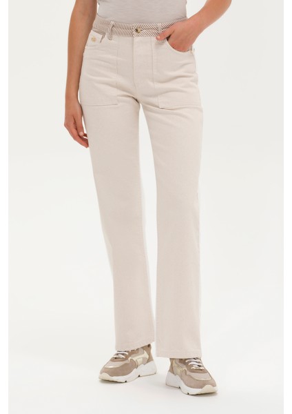 Kadın Krem Pantolon (Jean) 50263787-VR071 fiyatları