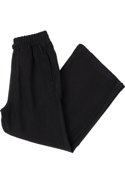 Kız Çocuk Siyah Pantolon (Kanvas-Chino) 50288857-VR046