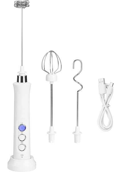 USB Elektrikli Süt Köpürtücü 3 Hızlı Yumurta Karıştırma Köpürtücü 3 Çırpma El Yumurta Çırpıcı Kahve Içecek Mikseri Pratik.b (Yurt Dışından)