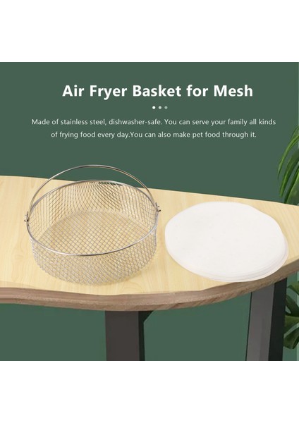 Foodi 6.5 Için Örgü Vapur Sepeti Için Hava Fritöz Sepeti, 8qt, Hava Fritöz Sepeti, Saplı Hava Fritöz Gevrek Sepeti (Yurt Dışından) fırsatları