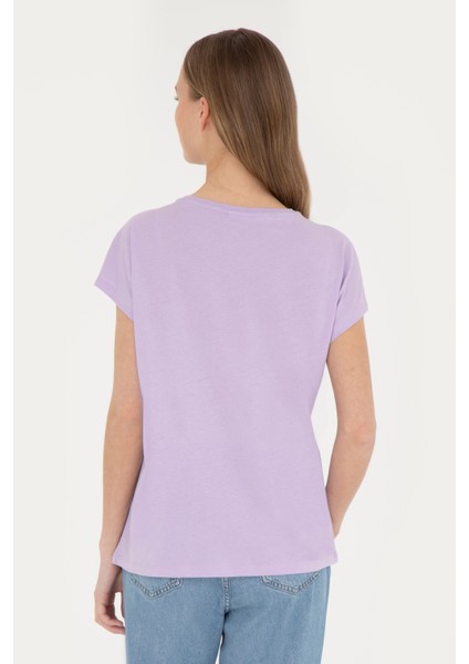 Kadın Lila Tişört 50282896-VR034 indirimleri
