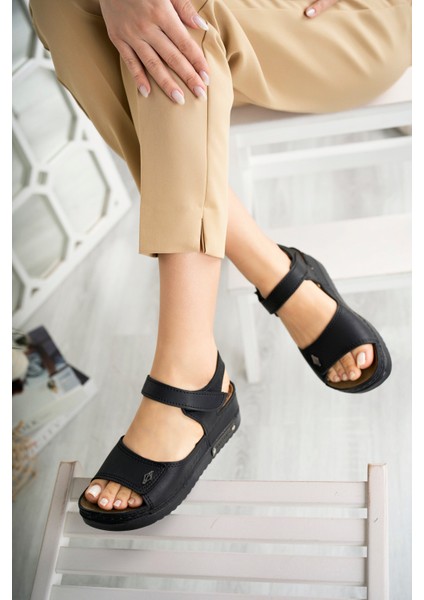 Mela Anatomik Ortopedik Rahat Taban Kadın Sandalet