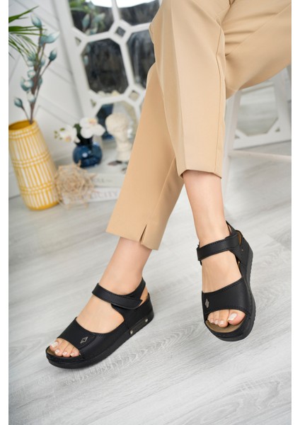 Mela Anatomik Ortopedik Rahat Taban Kadın Sandalet modelleri