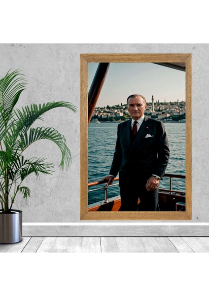 Mustafa Kemal Atatürk Tablo, Çerçeveli Cam Tablo 30X45 cm fiyatları