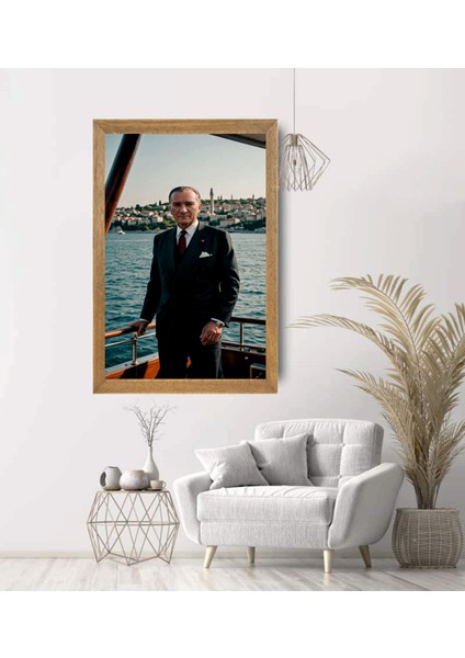 Mustafa Kemal Atatürk Tablo, Çerçeveli Cam Tablo 30X45 cm modelleri