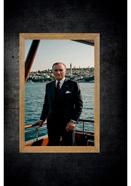 Mustafa Kemal Atatürk Tablo, Çerçeveli Cam Tablo 30X45 cm fırsatları