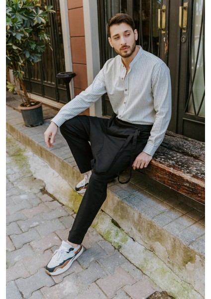 Düz Paça Erkek Şalvar Pantolon
