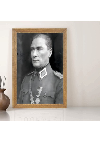 Mustafa Kemal Atatürk Tablo, Çerçeveli Cam Tablo 20X30 cm