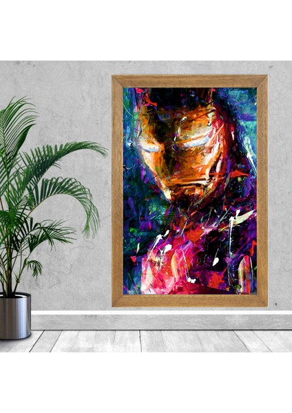 Marvel Ironman Tablo, Çerçeveli Cam Tablo 20X30 cm fiyatları