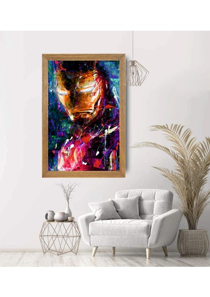 Marvel Ironman Tablo, Çerçeveli Cam Tablo 20X30 cm modelleri