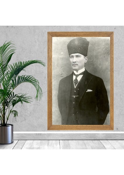 Mustafa Kemal Atatürk Tablo, Çerçeveli Cam Tablo 20X30 cm fiyatları