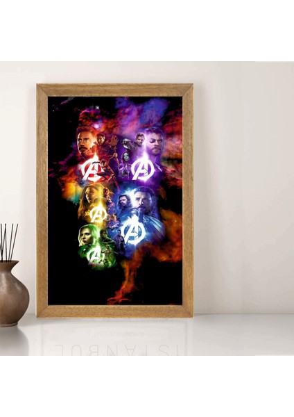 Marvel Tablo, Çerçeveli Cam Tablo 20X30 cm