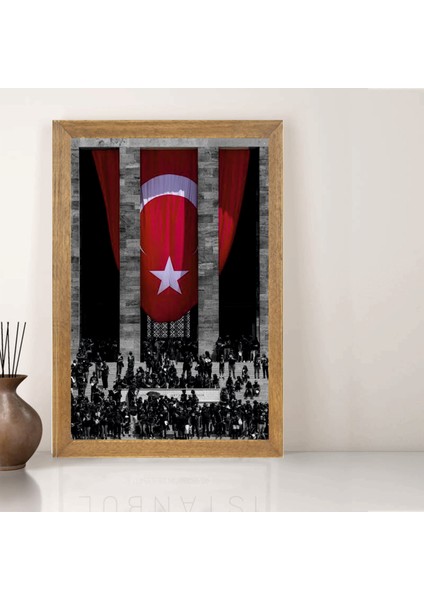 Anıtkabir Tablo, Çerçeveli Cam Tablo 20X30 cm