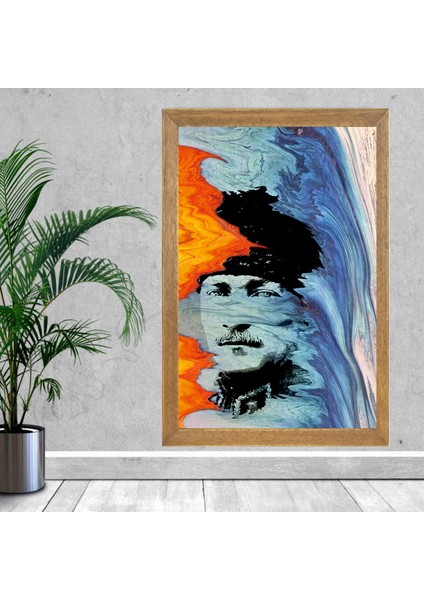 Mustafa Kemal Atatürk Tablo, Çerçeveli Cam Tablo 30X45 cm fiyatları