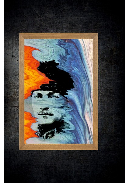 Mustafa Kemal Atatürk Tablo, Çerçeveli Cam Tablo 30X45 cm fırsatları