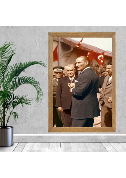 Mustafa Kemal Atatürk Tablo, Çerçeveli Cam Tablo 20X30 cm fiyatları