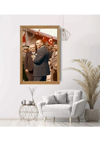 Mustafa Kemal Atatürk Tablo, Çerçeveli Cam Tablo 20X30 cm modelleri