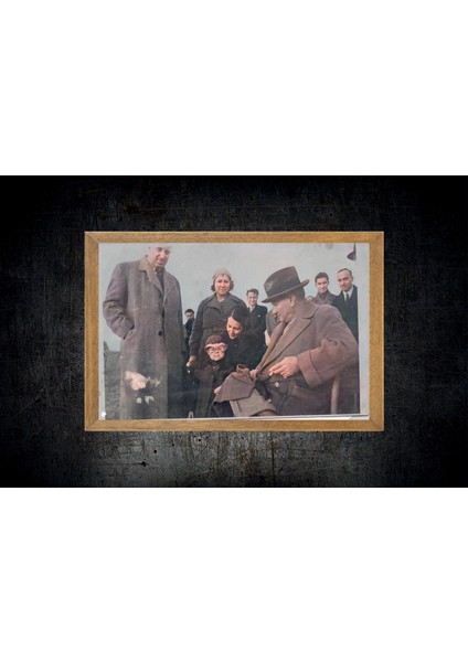 Mustafa Kemal Atatürk Tablo, Çerçeveli Cam Tablo 30X45 cm fırsatları