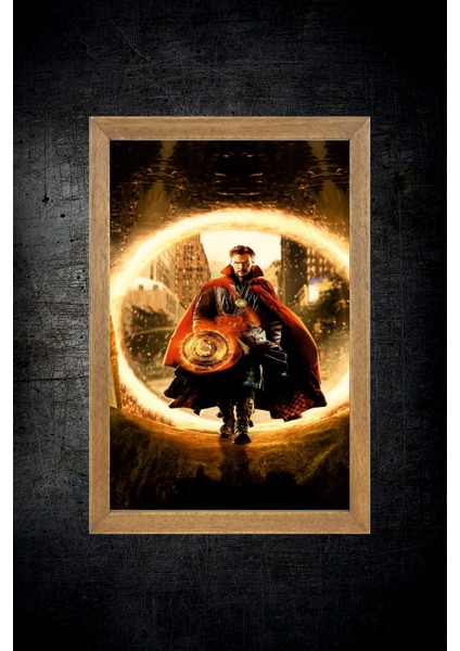 Marvel Doctor Strange Tablo, Çerçeveli Cam Tablo 30X45 cm fırsatları