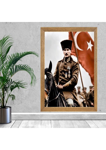 Mustafa Kemal Atatürk Tablo, Çerçeveli Cam Tablo 30X45 cm fiyatları