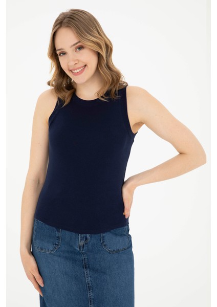 Kadın Lacivert Tişört Basic 50280072-VR033 modelleri
