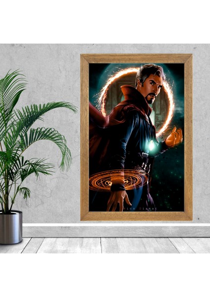 Marvel Doctor Strange Tablo, Çerçeveli Cam Tablo 30X45 cm fiyatları