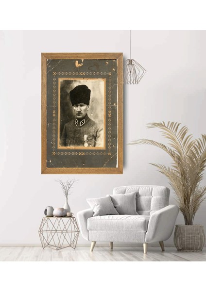 Mustafa Kemal Atatürk Tablo, Çerçeveli Cam Tablo 30X45 cm modelleri