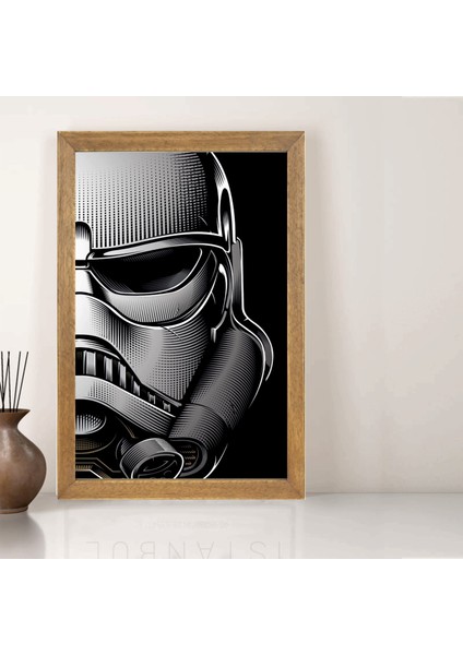 Star Wars Tablo, Çerçeveli Cam Tablo 30X45 cm