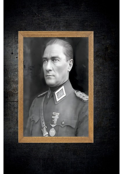 Mustafa Kemal Atatürk Tablo, Çerçeveli Cam Tablo 30X45 cm fırsatları