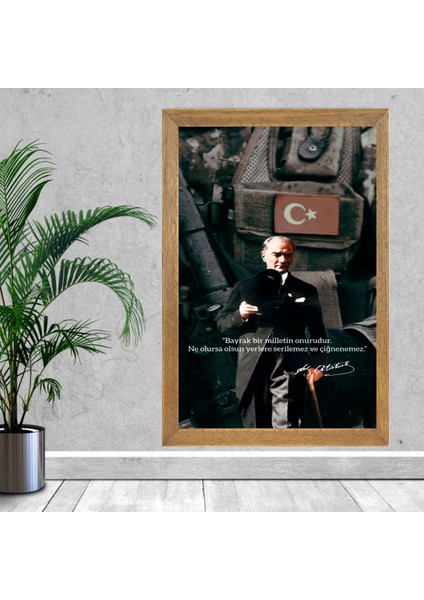 Mustafa Kemal Atatürk Tablo, Çerçeveli Cam Tablo 20X30 cm fiyatları
