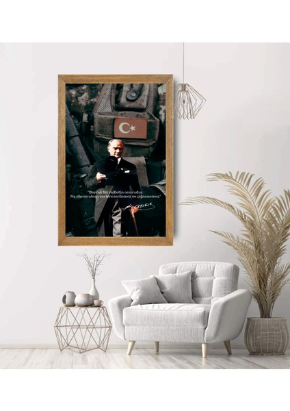 Mustafa Kemal Atatürk Tablo, Çerçeveli Cam Tablo 20X30 cm modelleri