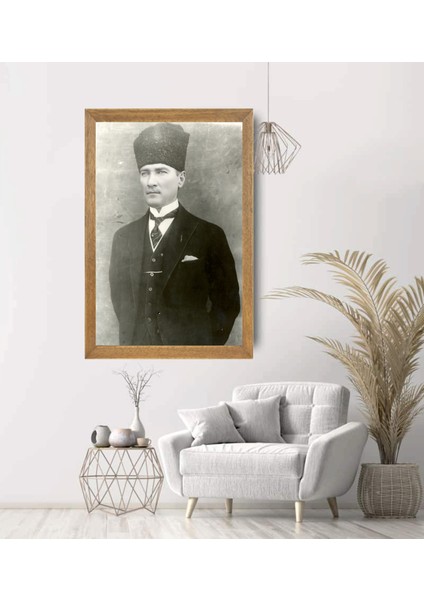 Mustafa Kemal Atatürk Tablo, Çerçeveli Cam Tablo 30X45 cm modelleri