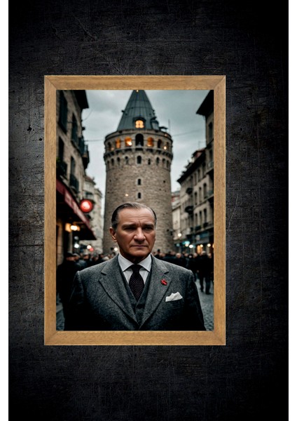 Mustafa Kemal Atatürk Tablo, Çerçeveli Cam Tablo 20X30 cm fırsatları