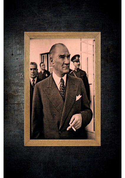 Mustafa Kemal Atatürk Tablo, Çerçeveli Cam Tablo 30X45 cm fırsatları