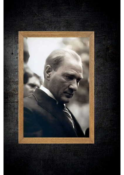 Mustafa Kemal Atatürk Tablo, Çerçeveli Cam Tablo 30X45 cm fırsatları