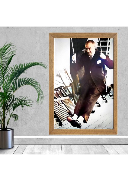 Mustafa Kemal Atatürk Tablo, Çerçeveli Cam Tablo 30X45 cm fiyatları