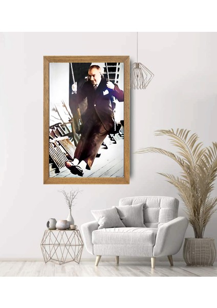 Mustafa Kemal Atatürk Tablo, Çerçeveli Cam Tablo 30X45 cm modelleri
