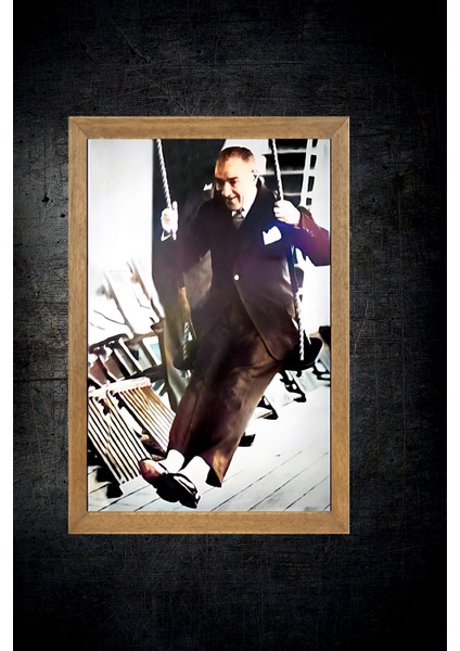Mustafa Kemal Atatürk Tablo, Çerçeveli Cam Tablo 30X45 cm fırsatları